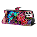 Miniatyrbillede 2 af 5: PU-læder flipcover med stativfunktion til iPhone 16 Pro Multicolor Style G