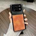 Pikkukuva 1 / 5: Xiaomi Mix Fold 4 5G -kotelo nahka+PC jalustalla - Vihreä Multicolor Orange