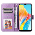 Miniatyrbild 2 av 5: För Oppo A38 4G Fodral Plånbok Slim-Fit PU Läder Magnetiskt Telefonskal Multicolor Style C