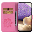Miniatyrbillede 2 af 5: Til Samsung Galaxy A26 5G Wallet Case Ugle Blomst Præget Rhinestone Læder Cover Multicolor Style A