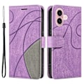 Pikkukuva 1 / 5: KT Leather Series-1 iPhone 16 -kotelo, värillinen lompakko PU-nahkainen puhelinkotelo Multicolor Style E