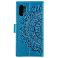 Miniatyrbillede 3 af 5: Præget Mandala Blomst Tegnebog Læder Etui med Rem til Samsung Galaxy A32 4G (EU Version) Multicolor Style B