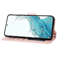 Miniatyrbillede 3 af 5: Til Samsung Galaxy S23 FE Etui Lynlås Pung PU Læder Støtteben Mobiltelefon Cover med 2 Stropper Multicolor Style C