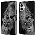 Miniatyrbillede 1 af 5: For iPhone 16 Wallet Case Magnetisk Lås 3D Mønster Læder Telefon Cover Multicolor Style C