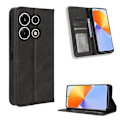 Miniatyrbild 5 av 5: Phone case För Infinix Note 30 Vip 5g X6710 Retro Pu Läderställ Cover Black