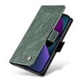 Miniatyrbillede 5 af 5: YIKATU YK-005 Pung Etui til iPhone 14 Stativ PU Læder Hud-berørings Magnetisk Beskyttende Telefon Cover Multicolor Style D
