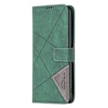 Miniatyrbillede 5 af 5: BINFEN COLOR BF05 Til TECNO Pova 5 Pro 5G Etui PU Læder Flip Stand Telefon Cover - Grå Multicolor Green