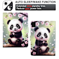 Miniatyrbillede 5 af 5: Til Lenovo Tab M11/Xiaoxin Pad 11 2024 Stand Case Mønstertryk Tablet Lædercover med Auto Wa Multicolor Sakura Panda