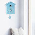 Miniatyrbillede 2 af 2: Væg ur - Urværk i chalet-stil, minimalistisk moderne design blå