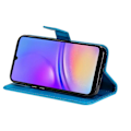 Miniatyrbillede 4 af 5: KT Imprinting Flower Series-3 til Samsung Galaxy A06 Etui Katte Træ Mønster Flip Læder Telefon Cover Multicolor Style D