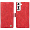 Miniatyrbillede 1 af 5: YIKATU YK-005 Til Samsung Galaxy S21 FE 5G Stand Wallet Case Hud-berørings Læder Telefon Cover Multicolor Style H