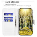 Miniatyrbild 2 av 5: för Xiaomi Redmi 12C 4G Präglat PU Läder Plånboksfodral med Ställ Skydd Multicolor Style C
