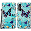 Miniatyrbillede 1 af 5: YB Mønsterprint Læder Serie-4 til Samsung Galaxy A15 4G Etui PU Læder Telefon Wallet Cover Multicolor Style A