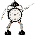 Miniatyrbild 1 av 2: Tecknad Kreativ Personlighet Robot Väckarklocka Pojke Sovsal Pojkrum