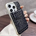 Pikkukuva 1 / 5: DENIOR iPhone 16 Pro Max magneettikotelo aitoa lehmännahkaa, PC-jalusta ja korttipaikka Multicolor Style B