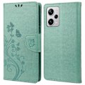 Pikkukuva 1 / 5: Xiaomi Redmi Note 12 Pro+ 5G -puhelimen suojakotelo, PU-nahkaa, kukka- ja perhoskuviointi, lompakkokotelo Multicolor Style C
