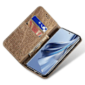 Pikkukuva 2 / 5: Oppo Find X8s+ 5G -kotelo, farkkukangaskuvio, naarmuuntumaton nahkainen jalustallinen puhelinkotelo Multicolor Khaki