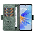 Pikkukuva 2 / 5: YIKATU YK-005 Oppo A17 4G PU-nahkainen, ihoa myötäilevä puhelinkotelo lompakolla, jalustalla ja iskunkestävällä suojalla Multicolor Style D