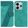 Miniatyrbillede 1 af 5: Stand Case til Xiaomi Redmi Note 14 5G med 7-formet mønster og læder telefoncover Multicolor Style A