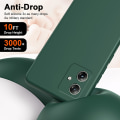 Miniatyrbild 3 av 5: För Motorola Moto G54 5g case 2,2 mm gummibelagt TPU skyddande cover Green