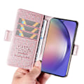 Miniatyrbillede 5 af 5: YIKATU YK-003 Læder Wallet Case med Magnetisk Lukning til Samsung Galaxy A55 5G Multicolor Rose Gold