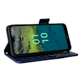 Miniatyrbillede 3 af 5: Anti-ridse telefoncover til Nokia C110 Litchi Tekstur PU Læder Wallet Stand Cover Multicolor Style E