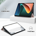 Miniatyrbild 2 av 5: För Xiaomi Pad 6 Tri-fold Ställ Tablet Fodral Magnetiskt Smart PU Läder Folio Omslag Multicolor Style D
