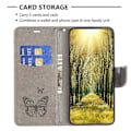 Miniatyrbillede 2 af 5: Til Nokia G42/G310 Sommerfugl Præget Telefon Cover Læder Stand Wallet Cover med Rem Multicolor Style C