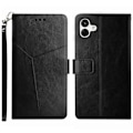 Miniatyrbillede 1 af 5: Til Samsung Galaxy A05 4G Etui Y-formet Linje Præget Læder Wallet Telefon Cover Multicolor Style A