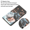 Miniatyrbillede 4 af 5: Til Xiaomi Redmi 12c 4g PU Læder Cover Mønster Print Pung Stand Flip Telefon Cover Cats
