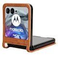 Pikkukuva 3 / 5: Motorola Razr 50 5G/Razr 2024 5G -kotelo Retro-kuvioitu nahka + PC-puhelinkotelo korttipaikalla Multicolor Style C