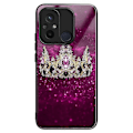 Pikkukuva 1 / 2: Puhelinkotelo Xiaomi Redmi 12C 4G:lle, kestävä TPU+karkaistu lasikansi, kuvioitu design Multicolor Columns Crown
