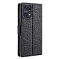 Miniatyrbillede 3 af 5: Side Magnetisk PU Læder Etui med Støttefunktion, Stødsikkert TPU Kort Holder Folio Cover til Oppo Find X5 Pro