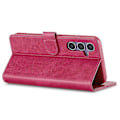 Miniatyrbillede 4 af 5: LC.IMEEKE Etui til Samsung Galaxy A16 5G/A16 4G Kalveskindsstruktur PU Læder Stand Wallet Telefon Cover Multicolor Style C