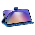Miniatyrbillede 3 af 5: YIKATU YK-003 Læder Wallet Case med Magnetisk Lukning til Samsung Galaxy A55 5G Multicolor Sky Blue