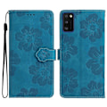 Miniatyrbilde 1 av 5: Deksel til Samsung Galaxy A41 (Global Versjon) Blomsterpreget Stativ Telefon Lommebok Lærveske Multicolor Style C