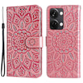 Pikkukuva 1 / 5: OnePlus Nord 3 5G/Ace 2V Auringonkukka Kuvioitu PU Nahkakansi Lompakko Jalustalla Puhelinkotelo Multicolor Style C