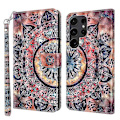Pikkukuva 1 / 5: Samsung Galaxy S24 Ultra -kotelo 3D-kuviopainatuksella, nahkainen lompakkokotelo Multicolor Style B