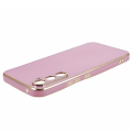 Miniatyrbild 5 av 5: Mjukt Tpu- case för Samsung Galaxy S23 Fe, glänsande 6d galvaniseringstelefon skyddande cover Purple