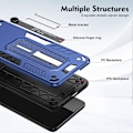 Miniatyrbilde 5 av 5: For Xiaomi Redmi 12C 4G/Poco C55 4G Fleksibel Ring Stropp TPU+PC Telefon Deksel Stativ Etui Multicolor Style C
