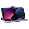 Miniatyrbillede 3 af 5: YIKATU YK-005 Pung Etui til iPhone 14 Stativ PU Læder Hud-berørings Magnetisk Beskyttende Telefon Cover Multicolor Style B