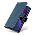 Miniatyrbillede 5 af 5: YIKATU YK-005 Pung Etui til iPhone 14 Stativ PU Læder Hud-berørings Magnetisk Beskyttende Telefon Cover Multicolor Style A