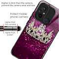 Pikkukuva 2 / 2: Puhelinkotelo Xiaomi Redmi 12C 4G:lle, kestävä TPU+karkaistu lasikansi, kuvioitu design Multicolor Columns Crown