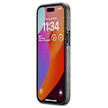 Miniatyrbild 3 av 5: Skal för iPhone 15 med logovy, anti-dropp PU-läderbelagd PC+TPU-skydd Multicolor Style A