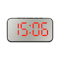Miniatyrbild 1 av 5: Stor skärm LED digitala väckarklockor Elektronisk spegelklocka Snooze-funktion Red