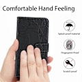 Miniatyrbillede 5 af 5: Til Samsung Galaxy A55 5G Butterfly Læder Etui med Håndledsrem Telefon Cover Multicolor Style A