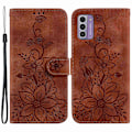 Miniatyrbillede 1 af 5: Præget Lily Blomst Cover til Nokia G42 Læder Wallet Stødsikkert Stativ Telefon Cover Multicolor Style E