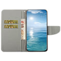 Miniatyrbillede 2 af 5: Til Samsung Galaxy A35 5G Etui Mønsterprint PU Læder Telefon Stand Cover Multicolor Bottle and Butterfly