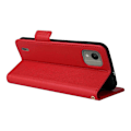 Miniatyrbillede 4 af 5: Anti-ridse telefoncover til Nokia C110 Litchi Tekstur PU Læder Wallet Stand Cover Multicolor Style C
