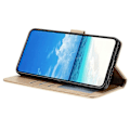 Miniatyrbillede 2 af 5: Til Samsung Galaxy A56 5G Wallet Case Rose Mønster Præget Læder Flip Stand Telefon Cover Multicolor Gold